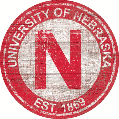 University of Nebraska Heritage Logo Round Sign
