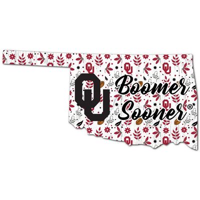 University of Oklahoma 24" Floral State Wall Art