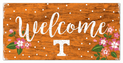 University of Tennessee Welcome Floral Sign - 6x12
