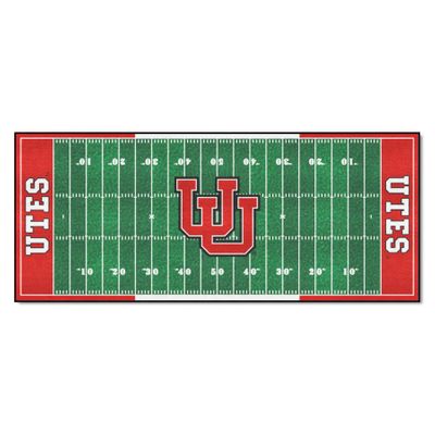 University of Utah Football Field Runner Rug