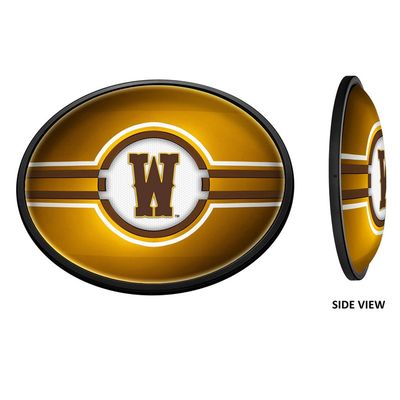 University of Wyoming Cowboys Slimline LED Team Spirit Wall Sign-Oval-Athletic W