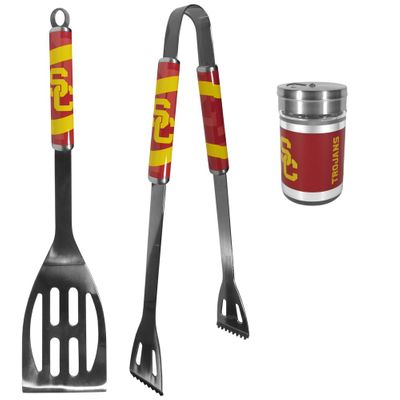 USC Trojans 2 Piece BBQ Set with Seasoning Shaker