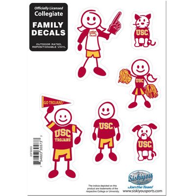 USC Trojans Family Decal Set Small