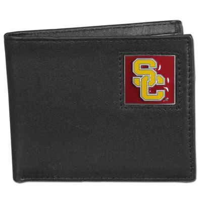 USC Trojans Leather Bi-fold Wallet Packaged in Gift Box