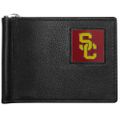 USC Trojans Leather Bill Clip Wallet