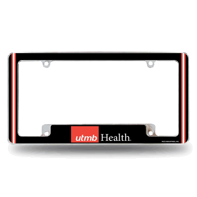 UT Medical Branch-Galveston Chrome Automotive License Plate Frame