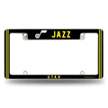 Utah Jazz Alternate 12" x 6" Chrome Automotive License Plate Frame