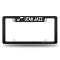 Utah Jazz Black 12" x 6" Chrome Automotive License Plate Frame