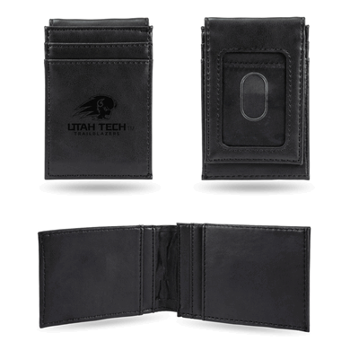 Utah Tech University Trailblazers Laser Engraved Front Pocket Wallet