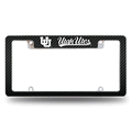 Utah Utes Carbon Fiber Design Chrome Automotive License Plate Frame Utah Utes Carbon Fiber Design Chrome Automotive License Plate Frame