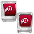 Utah Utes Square Glass Shot Glass Set Utah Utes Square Glass Shot Glass Set