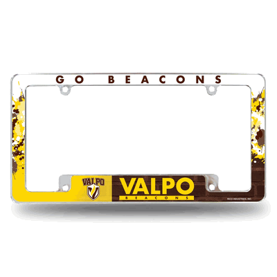 Valparaiso Crusaders Primary Chrome Automotive License Plate Frame