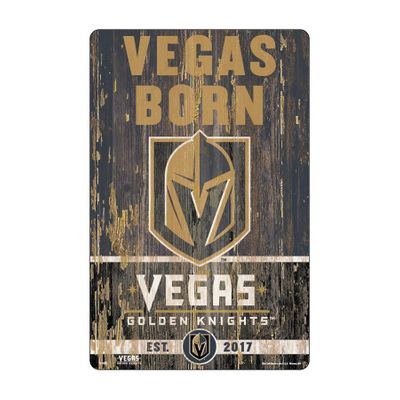 Vegas Golden Knights "Slogan" Wood Sign
