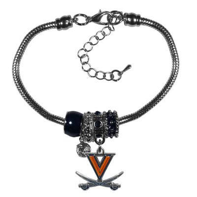 Virginia Cavaliers Euro Bead Bracelet