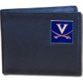 Virginia Cavaliers Leather Bi-fold Wallet Packaged in Gift Box