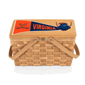 Virginia Cavaliers - Poppy Personal Picnic Basket Virginia Cavaliers - Poppy Personal Picnic Basket