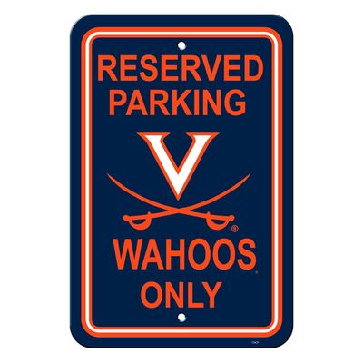 Virginia Cavaliers Sign - Plastic - Reserved Parking