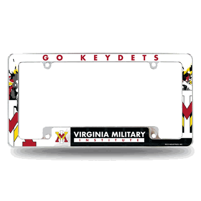 Virginia Military Institute Keydets Primary Chrome License Plate Frame