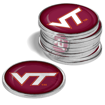 Virginia Tech Hokies 12 Pack Ball Markers