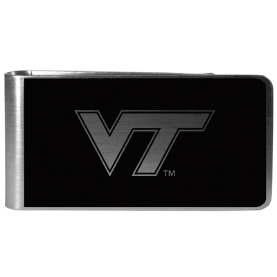 Virginia Tech Hokies Black and Steel Money Clip