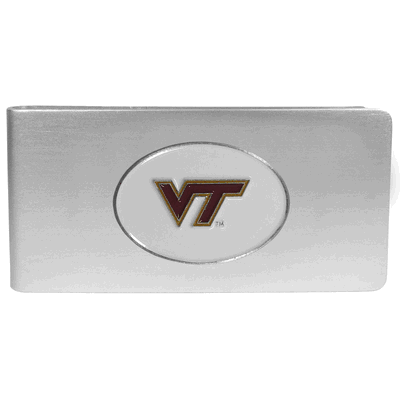 Virginia Tech Hokies Brushed Metal Money Clip