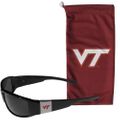 Virginia Tech Hokies Chrome Wrap Sunglasses and Bag