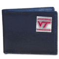 Virginia Tech Hokies Leather Bi-fold Wallet Packaged in Gift Box Virginia Tech Hokies Leather Bi-fold Wallet Packaged in Gift Box