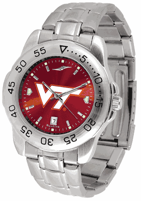 Virginia Tech Hokies Sport Steel AnoChrome Men's Watch
