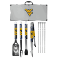 W. Virginia Mountaineers 8 pc Tailgater BBQ Set W. Virginia Mountaineers 8 pc Tailgater BBQ Set
