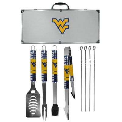 W. Virginia Mountaineers 8 pc Tailgater BBQ Set