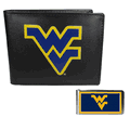 W. Virginia Mountaineers Bi-fold Wallet & Color Money Clip W. Virginia Mountaineers Bi-fold Wallet & Color Money Clip