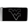 W. Virginia Mountaineers Black and Steel Money Clip W. Virginia Mountaineers Black and Steel Money Clip