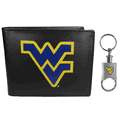 W. Virginia Mountaineers Leather Bi-fold Wallet & Valet Key Chain W. Virginia Mountaineers Leather Bi-fold Wallet & Valet Key Chain