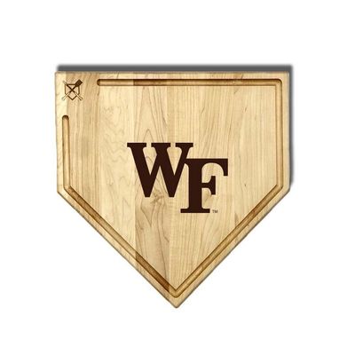 Wake Forest 17 Inch Home Plate Cutting Board With Trough