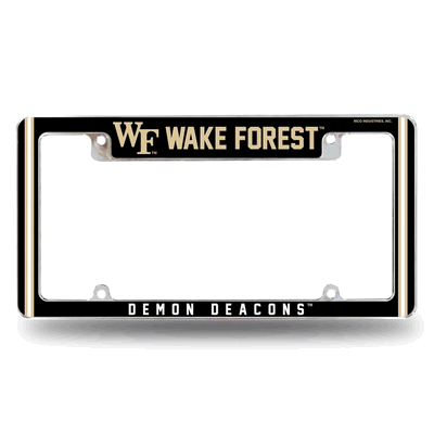Wake Forest Demon Deacons Classic Chrome Auto License Plate Frame