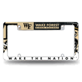Wake Forest Demon Deacons Primary Chrome Auto License Plate Frame