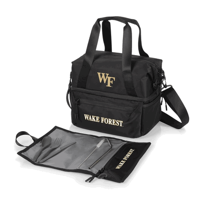 Wake Forest Demon Deacons Tarana Recycled Lunch Bag Cooler w Utensils