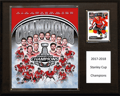 Washington Capitals 2017-2018 Stanley Cup Champions Plaque -12'x15"