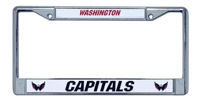 Washington Capitals Chrome License Plate Frame