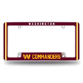 Washington Commanders Classic Chrome Auto License Plate Frame