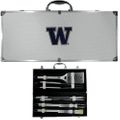 Washington Huskies 8 pc Stainless Steel BBQ Set w/Metal Case Washington Huskies 8 pc Stainless Steel BBQ Set w/Metal Case