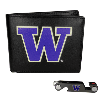 Washington Huskies Bi-fold Wallet & Key Organizer