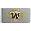 Washington Huskies Brushed Metal Money Clip