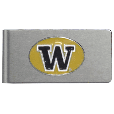 Washington Huskies Brushed Metal Money Clip