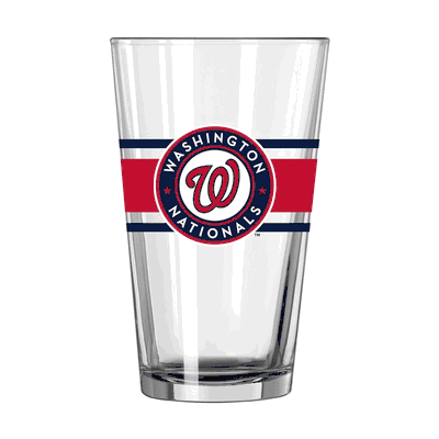 Washington Nationals 16oz Stripe Pint Glass