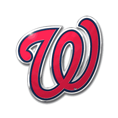 Washington Nationals Colored Metal Automobile Emblem