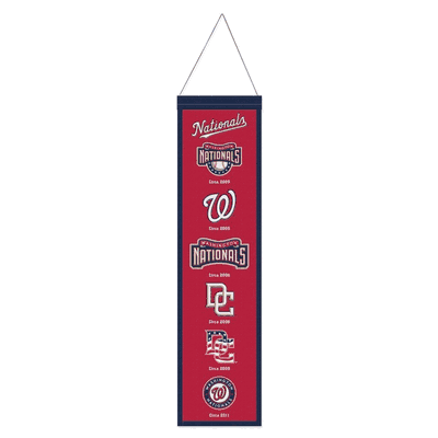 Washington Nationals Wool Banner -  Heritage Evolution Design