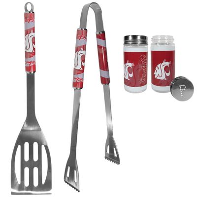 Washington St. Cougars 2 Piece Tailgate BBQ Set with Salt and Pepper Shakers