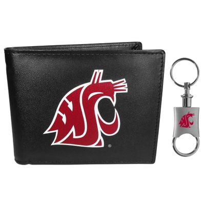 Washington St. Cougars Bi-fold Wallet & Valet Key Chain