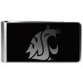Washington St. Cougars Black and Steel Money Clip